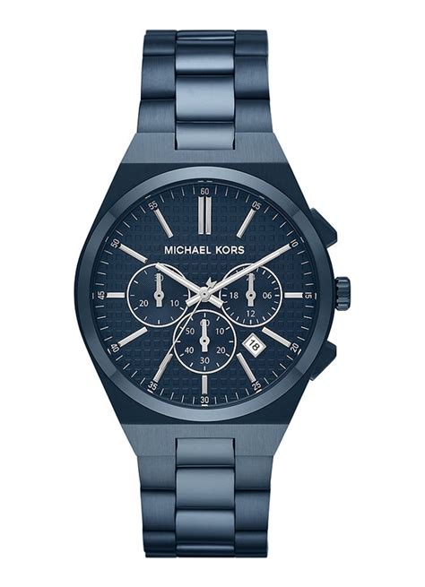 michael kors horloge heren donkerblauw|michael kors heren.